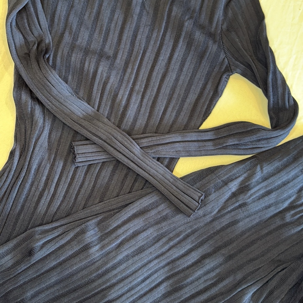 Ribbed Long Sleeve Abercrombie & Fitch Dress